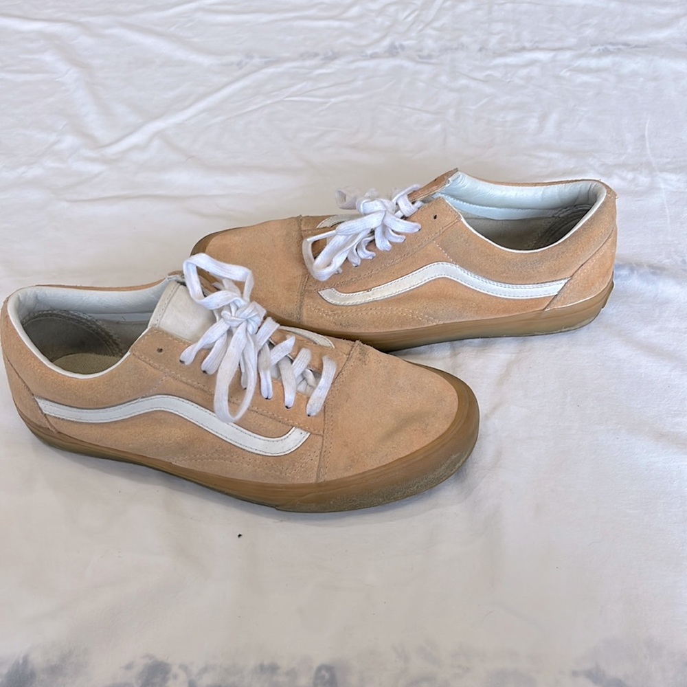 Peach Vans. Sz 10.5. Preloved but tons of wear left!